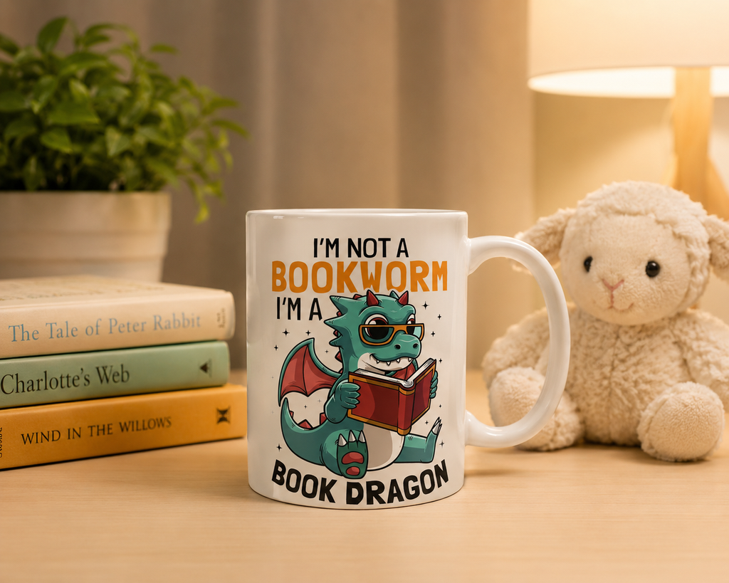 Book Dragon Mug