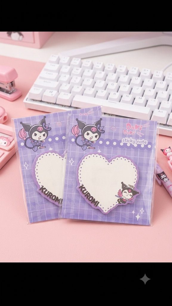 Kuromi Sticky notes